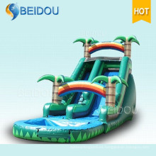 PVC Durable Gigante Adulto Inflables Piscina Rainbow Water Slide